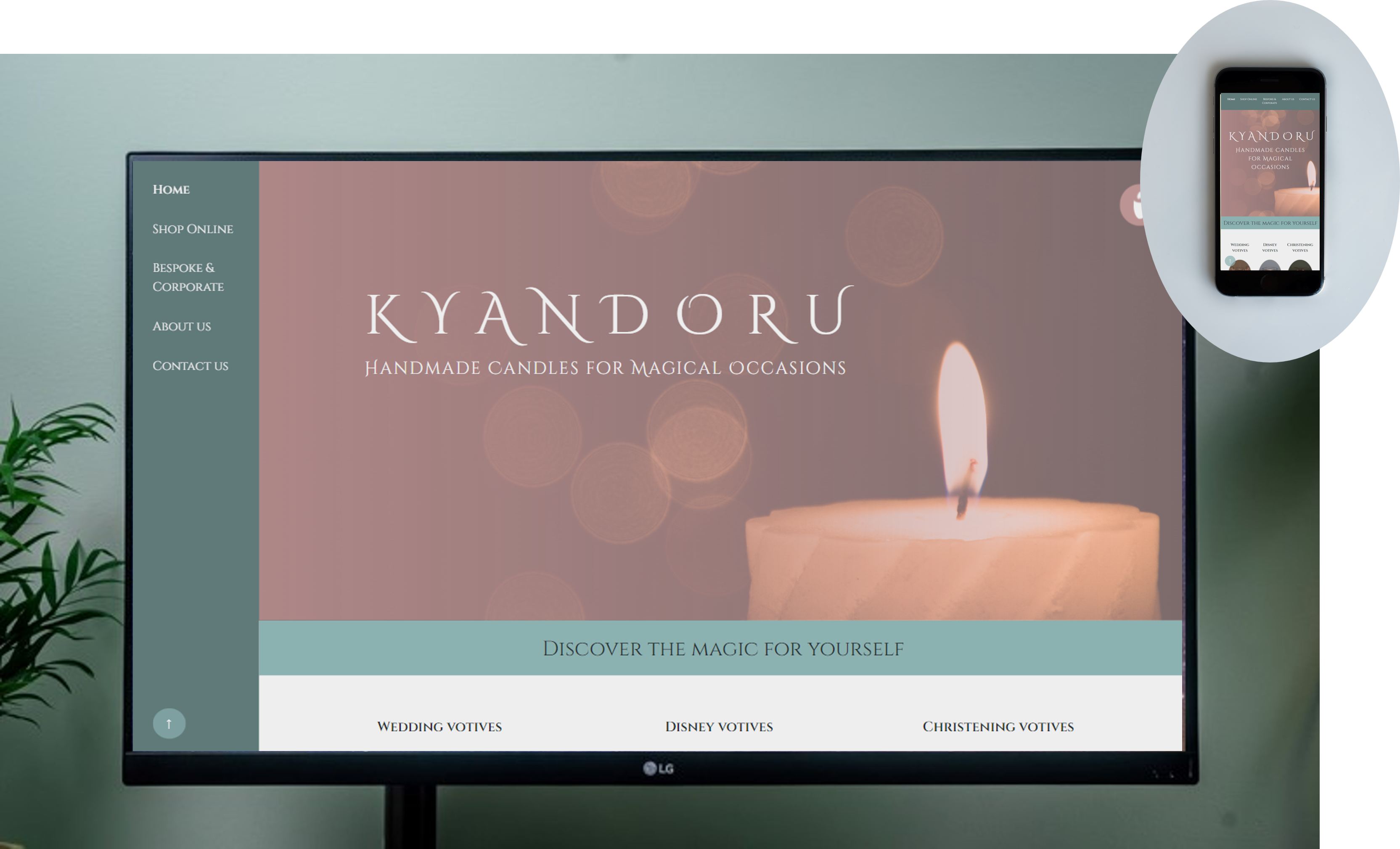 Kyandoru website screenshot